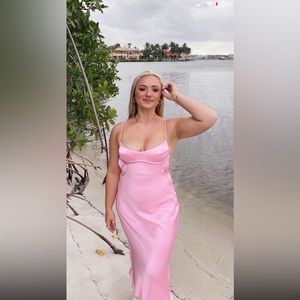 viral zara dress in pink! size medium